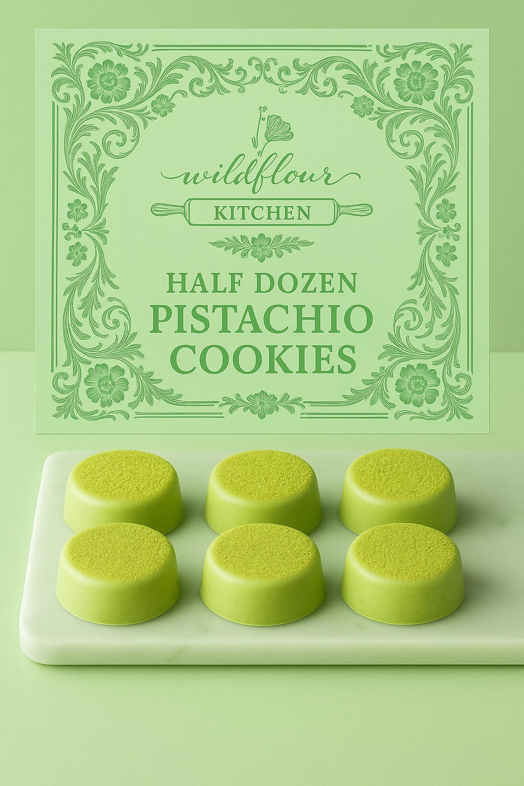 Half Dozen Pistachio Cookies