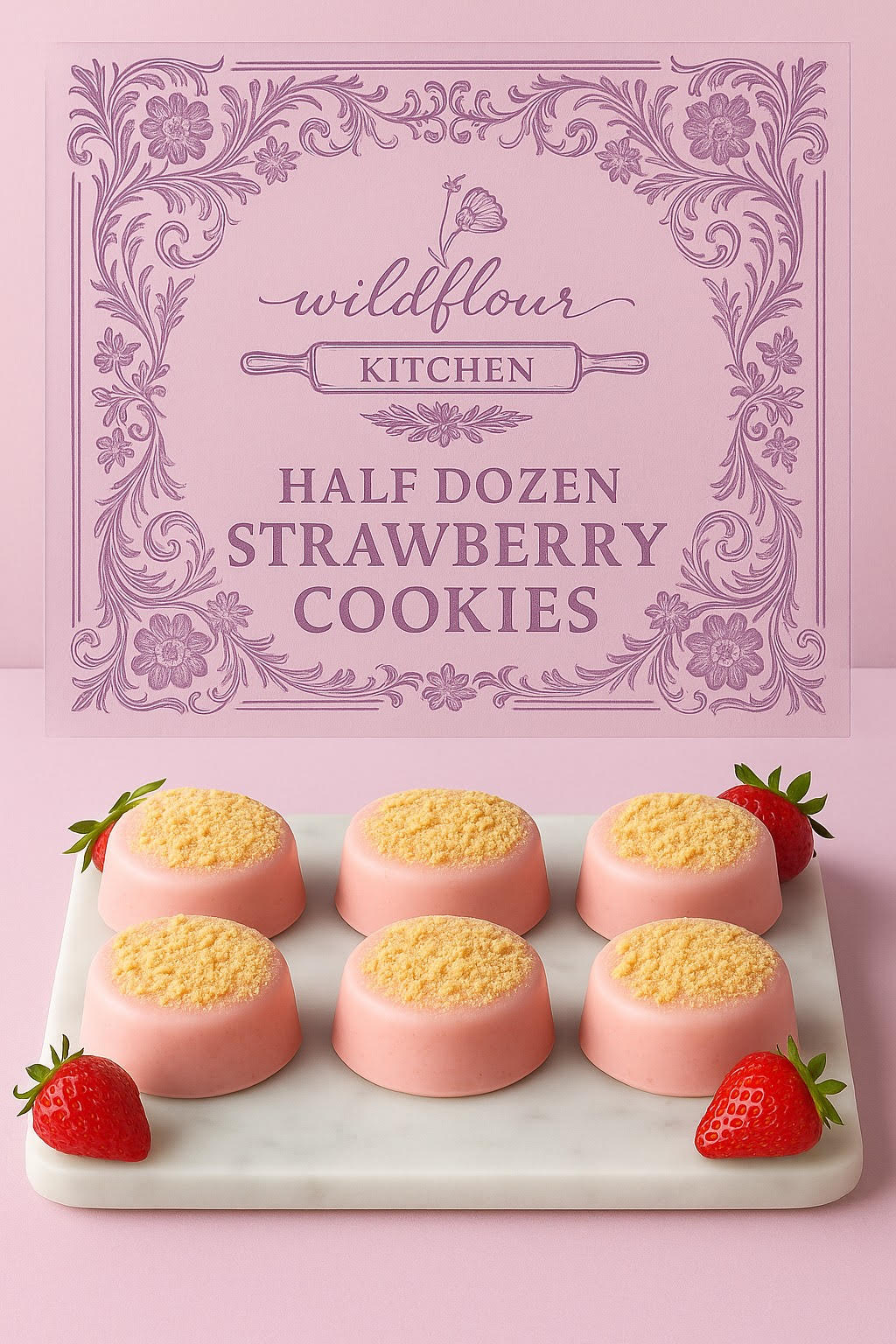 Half Dozen Strawberry Cookies